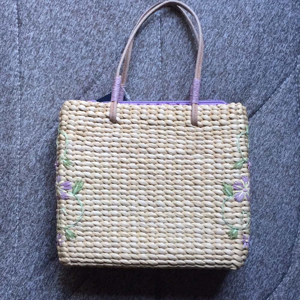 Girls small straw bag